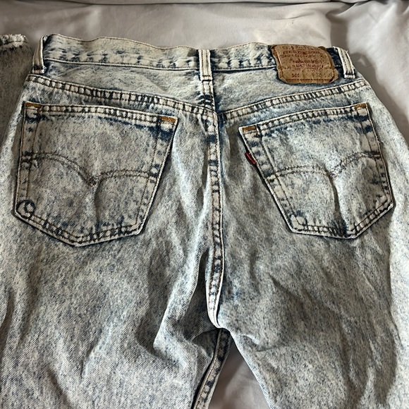 Levi’s Men’s Vintage Acid Wash Button Fly 501 Jeans size 32 x 36 - Picture 7 of 15